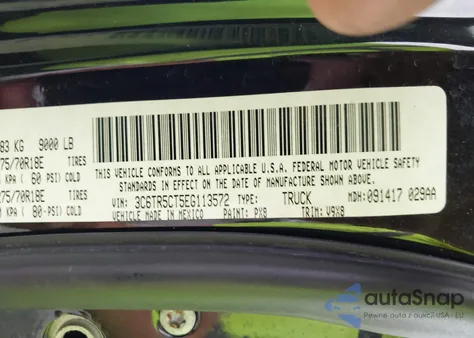 2014 Ram 2500 Tradesman z USA, uszkodzony, nr VIN 3C6TR5CT5EG113572